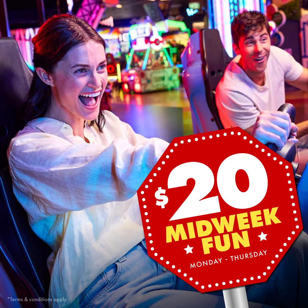 Timezone $20 Mid Week fun 